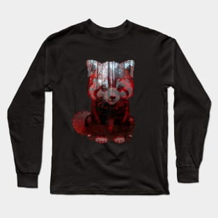 Red panda red forest Long Sleeve T-Shirt